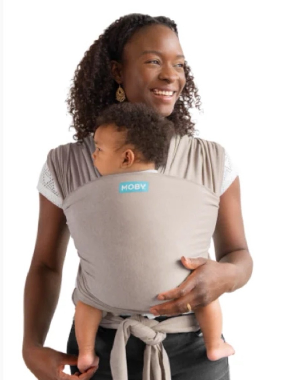 Moby Classic Wrap Carrier Cream & Gray